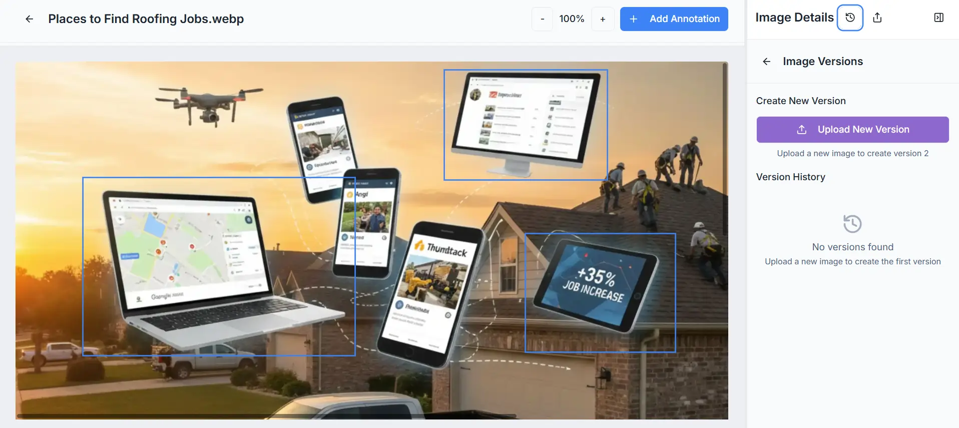 BoastImage version control interface
