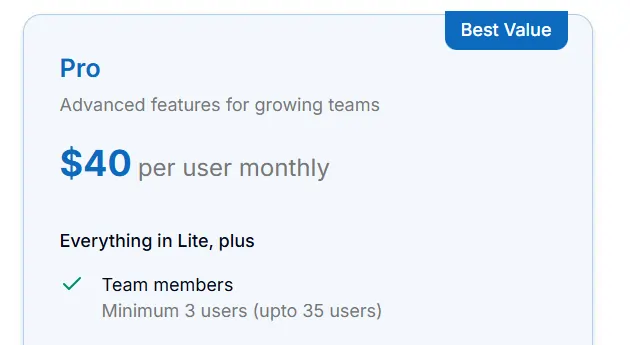 GoVisually version history limitations on pro plans