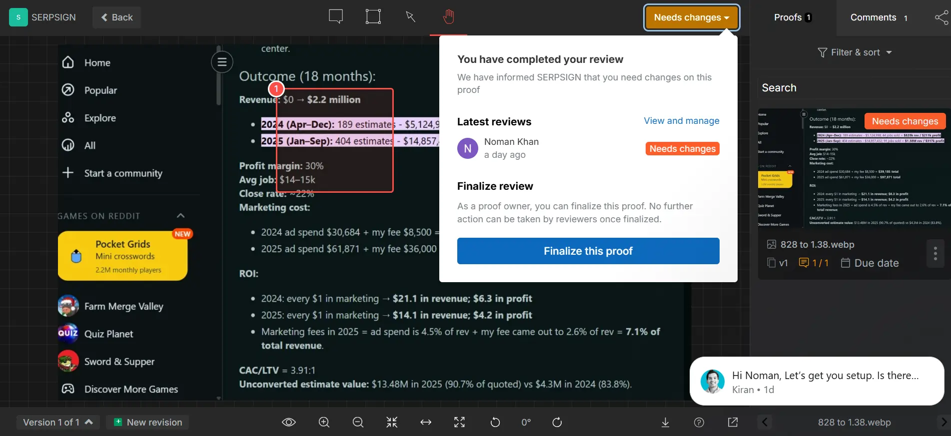 GoVisually proofing workflow
