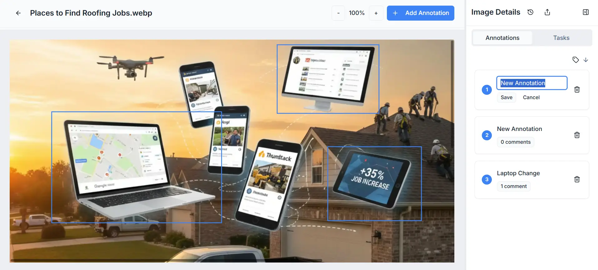 BoastImage capture-based annotation