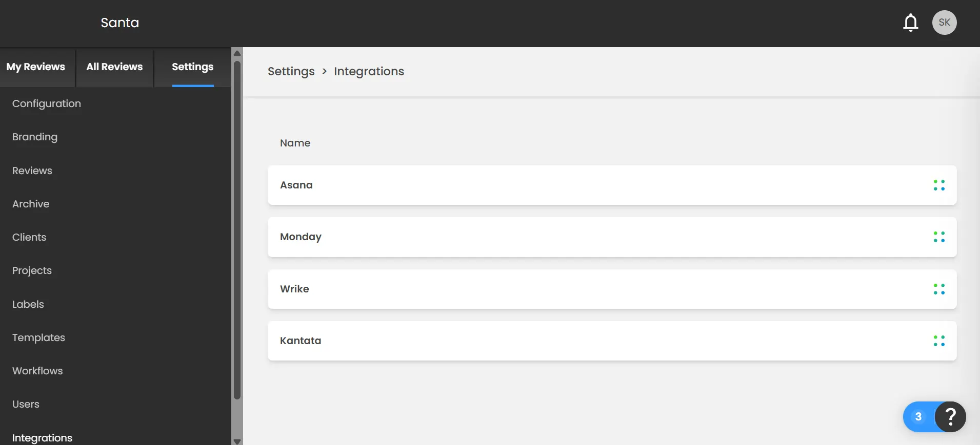 Reviewstudio potential integrations displayed