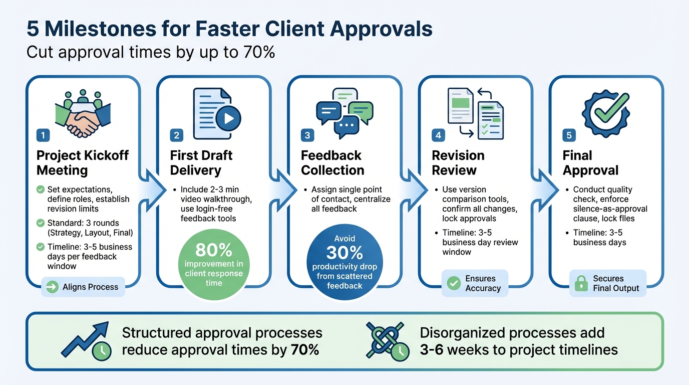 5 Milestone Process for Faster Client Approvals