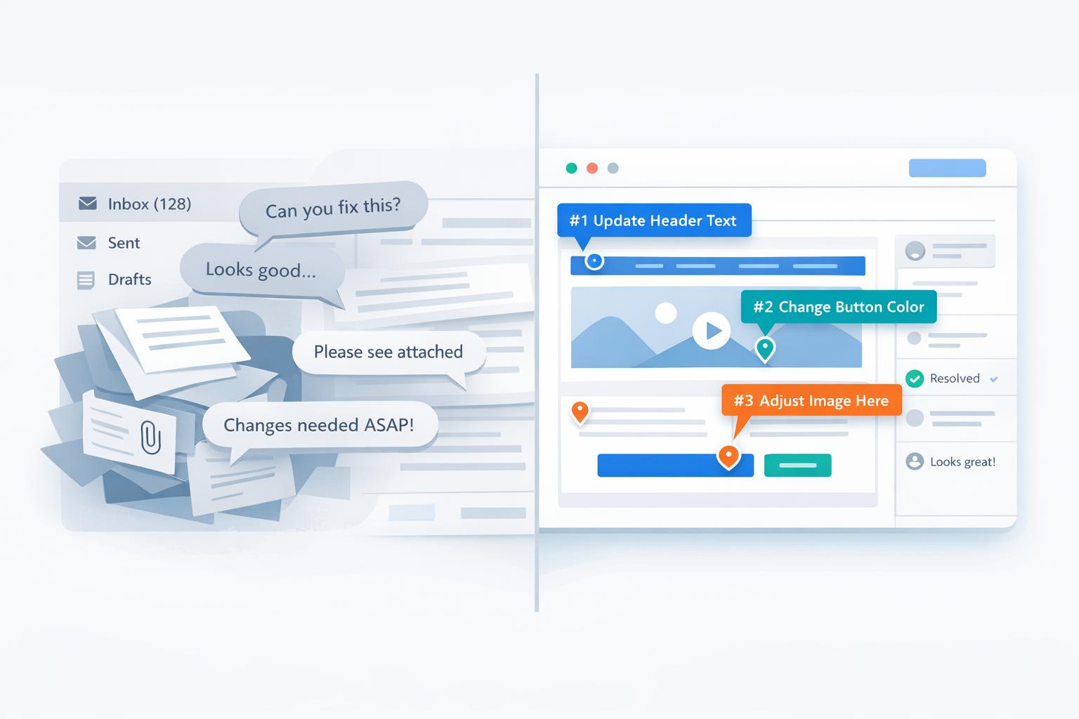 Email vs. Feedback Tools: Why Clients Prefer Email (And How to Fix It)