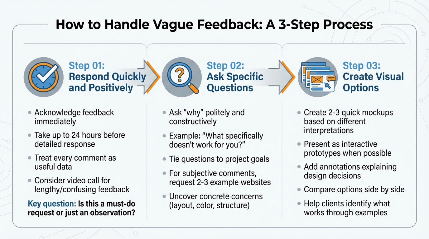 3-Step Process for Handling Vague Client Feedback
