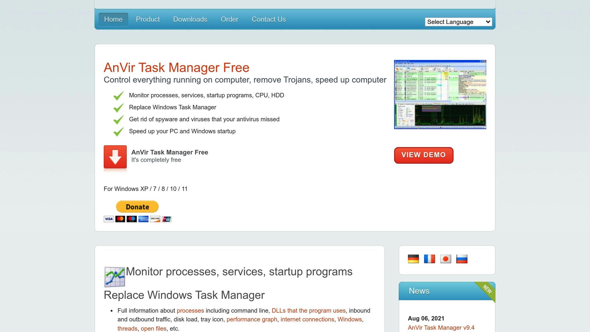 Anvir Task Manager